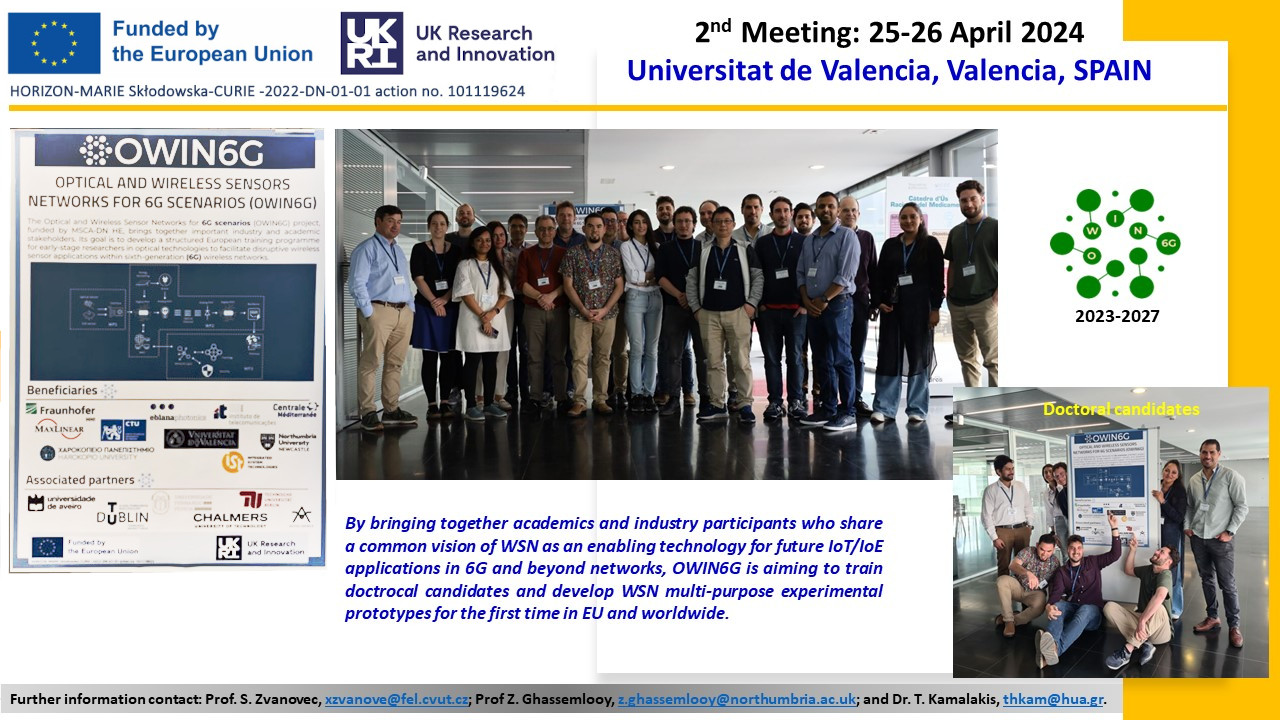 Read more about the article OWIN6G 2nd Meeting in Valencia